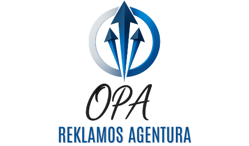 Opa Reklama logotipas – reklamos agentūra Vilniuje