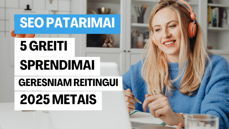 Greiti SEO patobulinimai tinklaraščio iliustracija