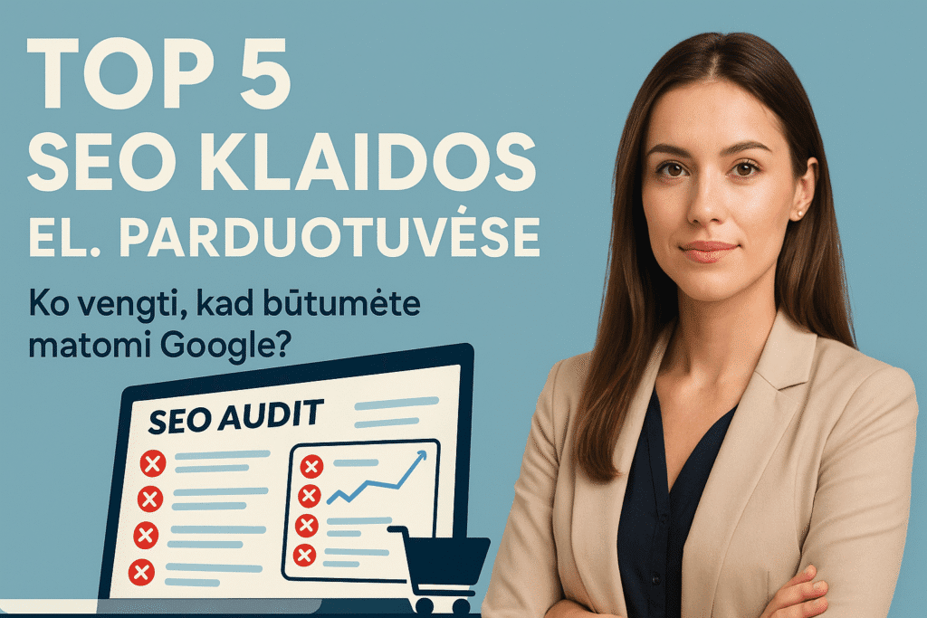 SEO klaidos el. parduotuvėse