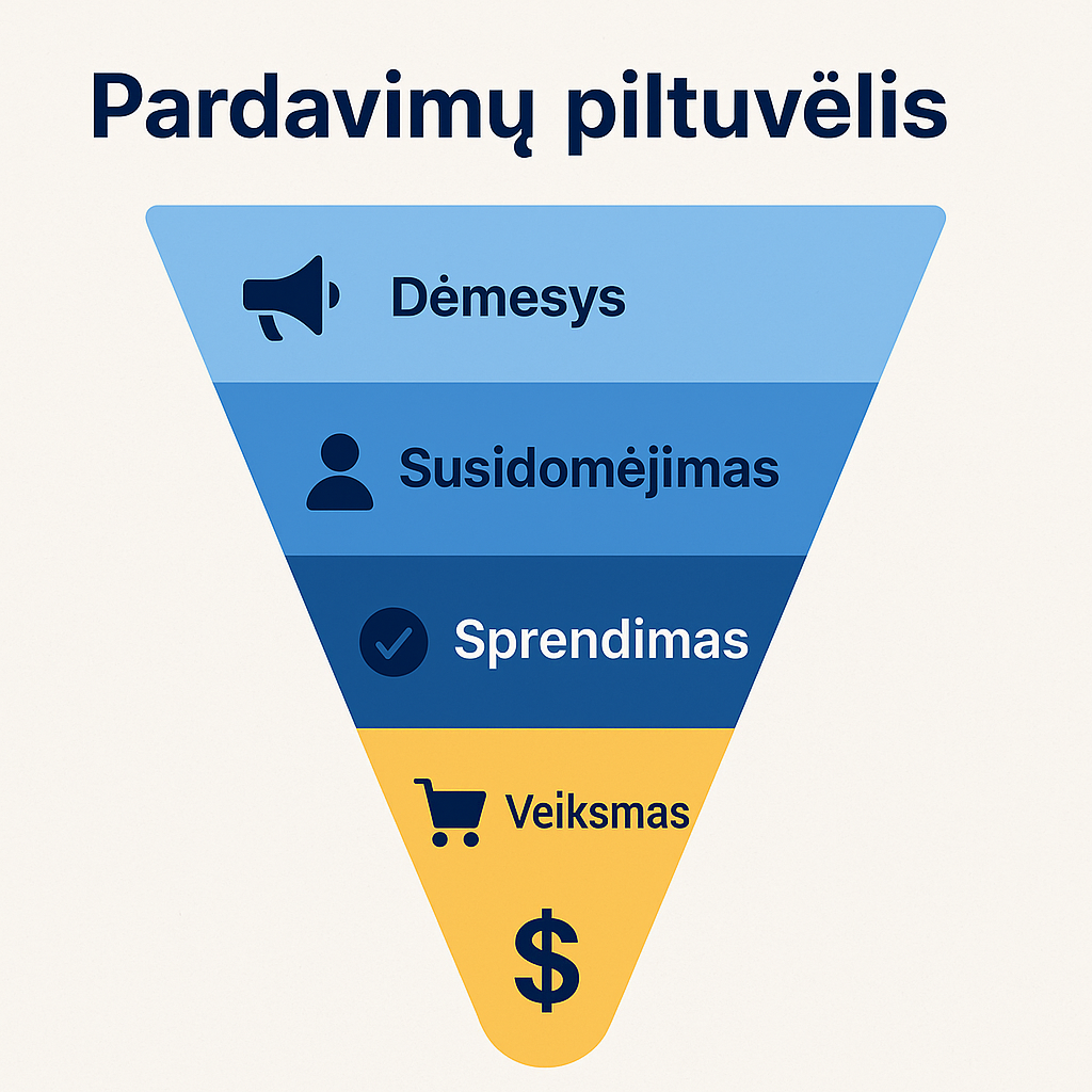 pardavimų piltuvėlis