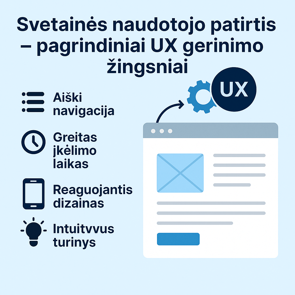 svetainės naudotojo patirtis
