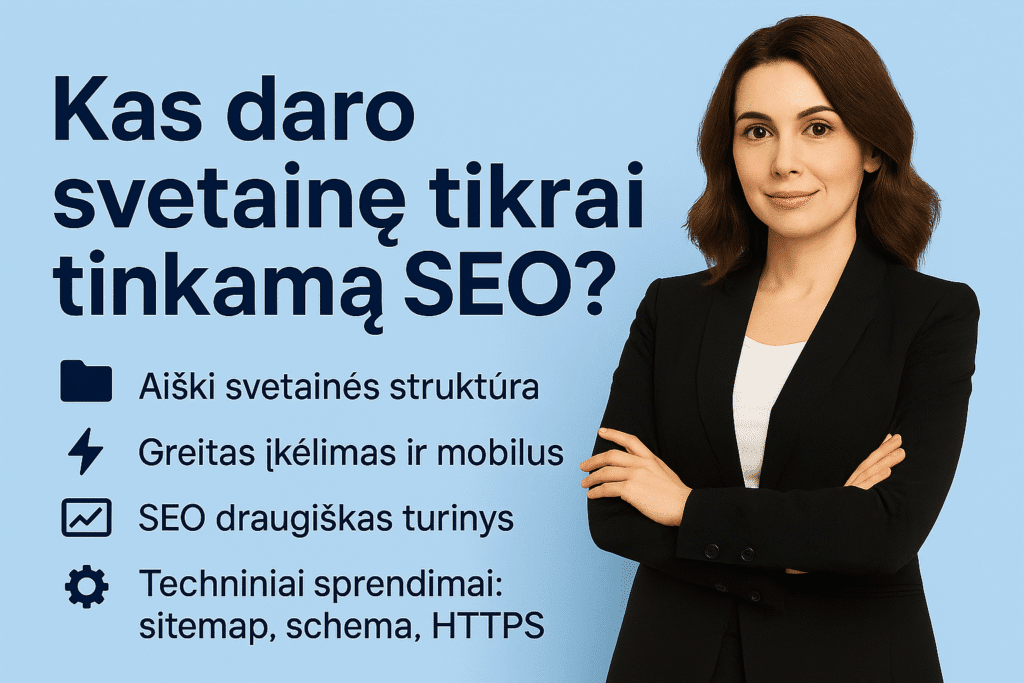 tinkama svetainė SEO
