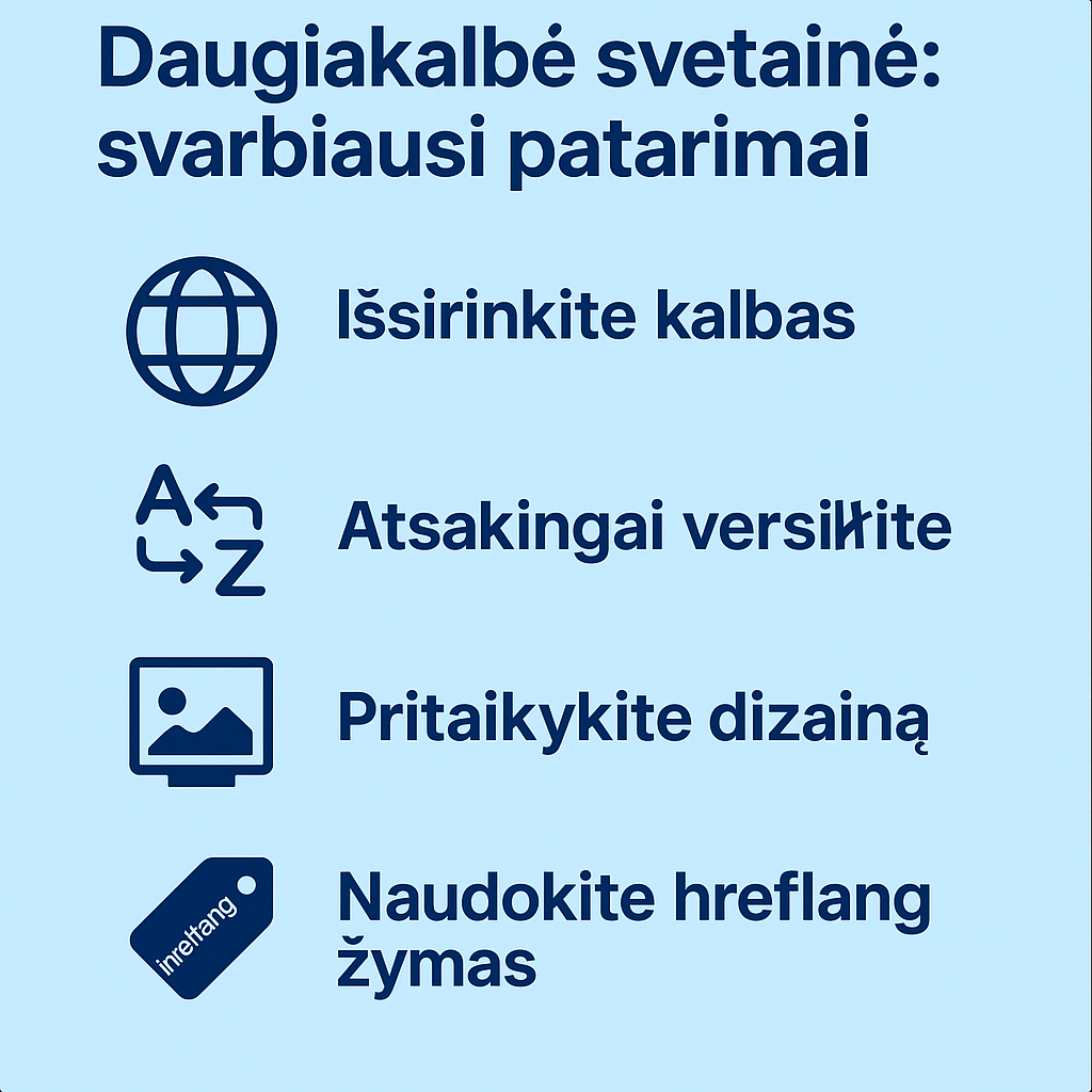 daugiakalbė svetainė