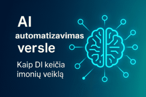 AI automatizavimas versle – kaip dirbtinis intelektas transformuoja įmonių procesus