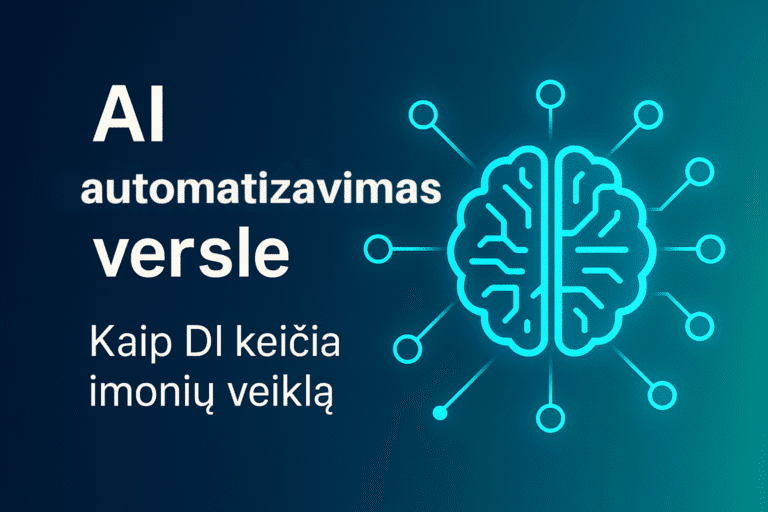 AI automatizavimas versle – kaip dirbtinis intelektas transformuoja įmonių procesus