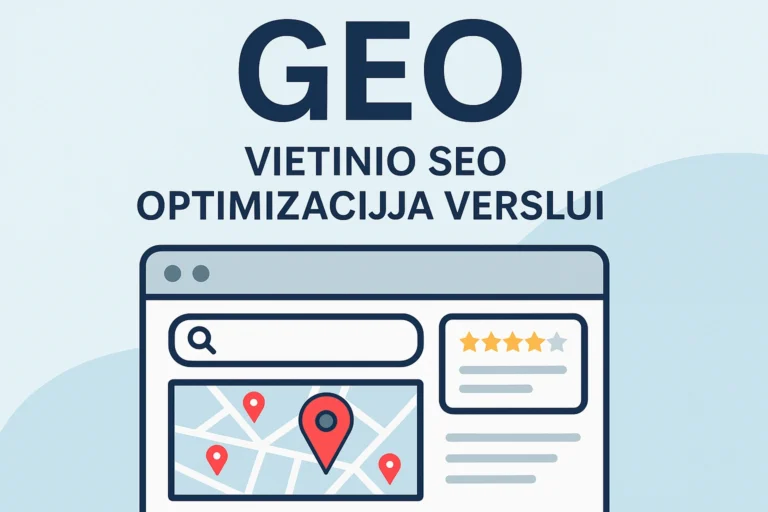 GEO – vietinio SEO optimizacija verslui