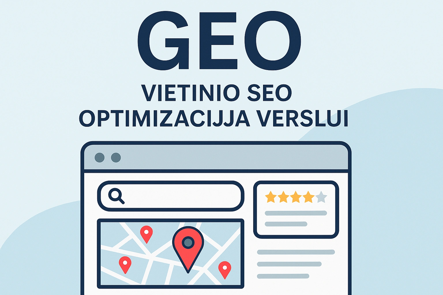GEO – vietinio SEO optimizacija verslui
