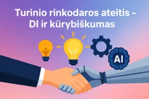 turinio rinkodaros ateitis, turinio automatizacija, dirbtinis intelektas, kūrybiškumas, marketingo strategija, DI turinys, turinio planavimas, OPA Reklama