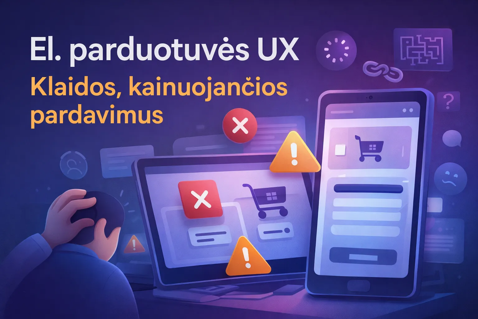 El. parduotuvės UX klaidos, kurios mažina pardavimus ir konversijas