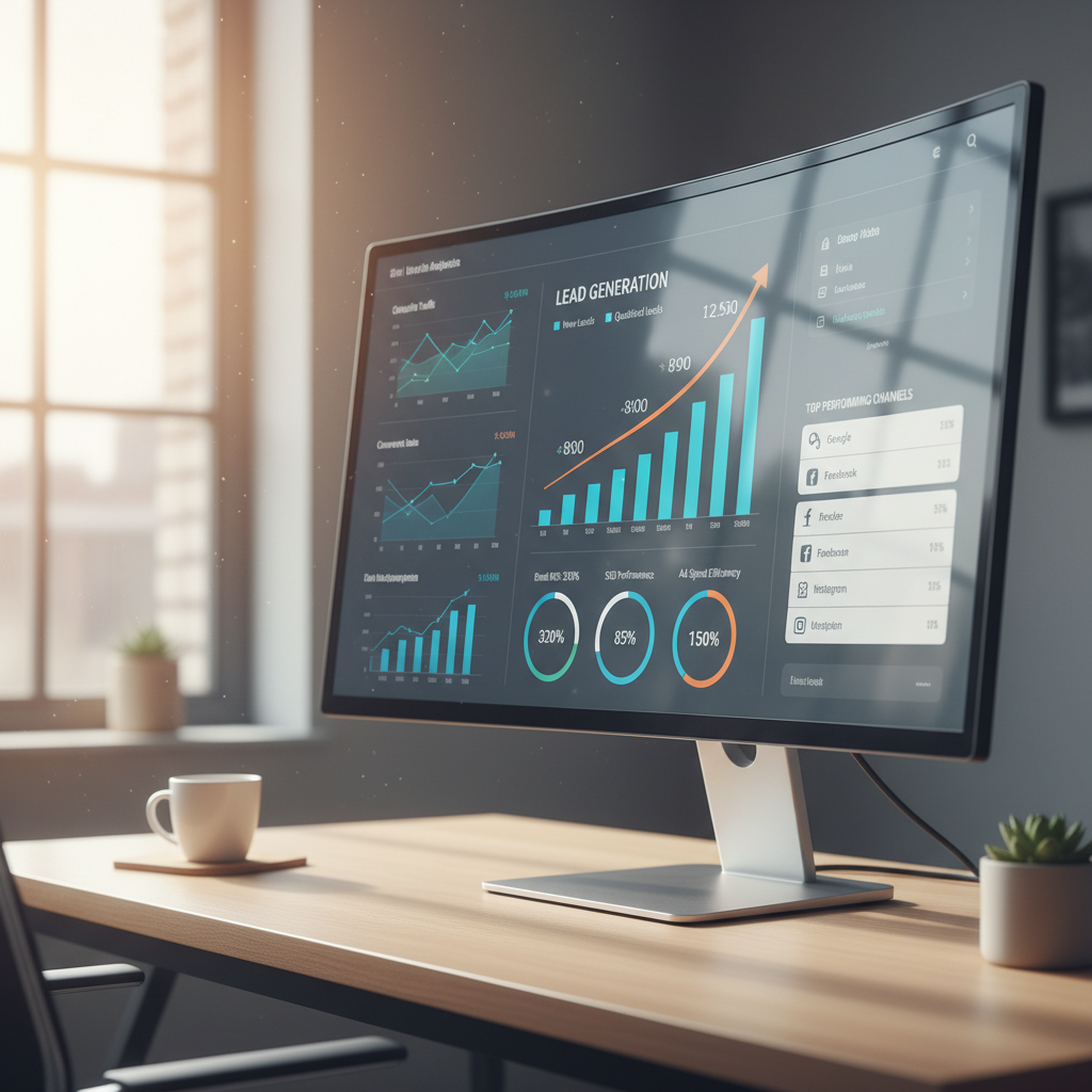 Skaitmeninės reklamos analizė ir leadų augimo statistika