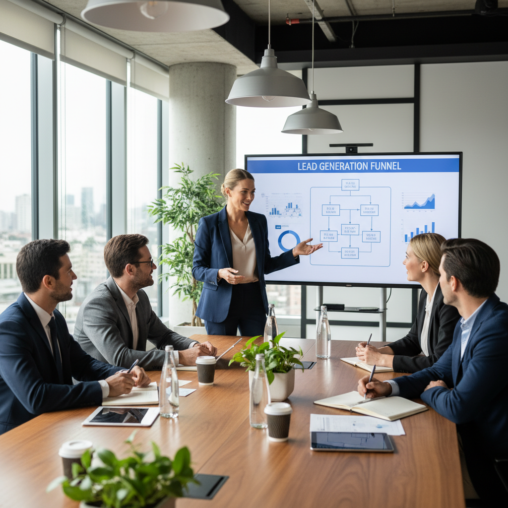 Verslo profesionalai aptaria lead generavimo strategijas