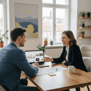 Kliento konsultacija dėl Google reklamos paslaugų Vilniuje.