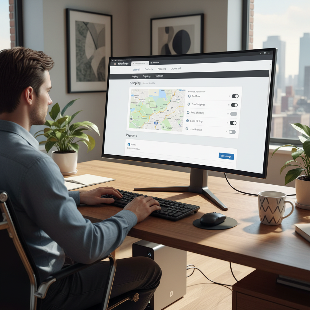 atsiskaitymo ir pristatymo būdų nustatymai WooCommerce parduotuvėje