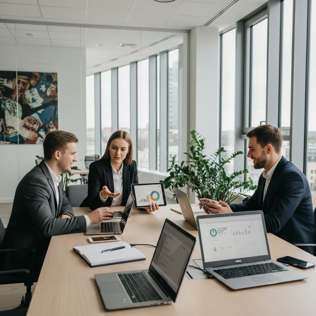 Skaitmeninės rinkodaros strategijos planavimas Lietuvoje – komanda biure