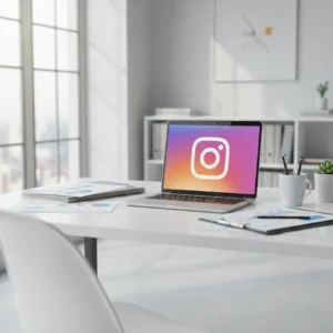 Profesionali Instagram reklamos iliustracija verslui