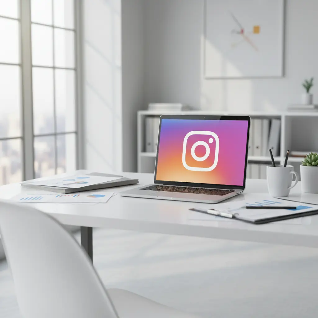 Profesionali Instagram reklamos iliustracija verslui