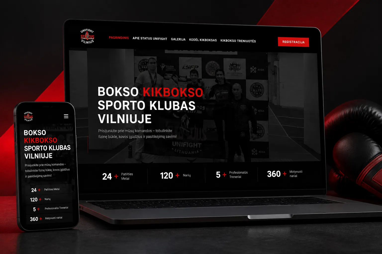 Kikbokso klubas Vilniuje Status Unifight