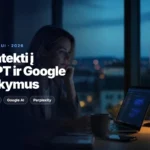 Kaip patekti į ChatGPT ir Google AI atsakymus: GEO gidas 2026