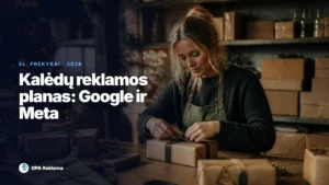 Kalėdų reklamos planas el. parduotuvei: Google ir Meta 2026