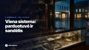 Kelių filialų verslas internete: el. parduotuvė ir sandėlis vienoje sistemoje